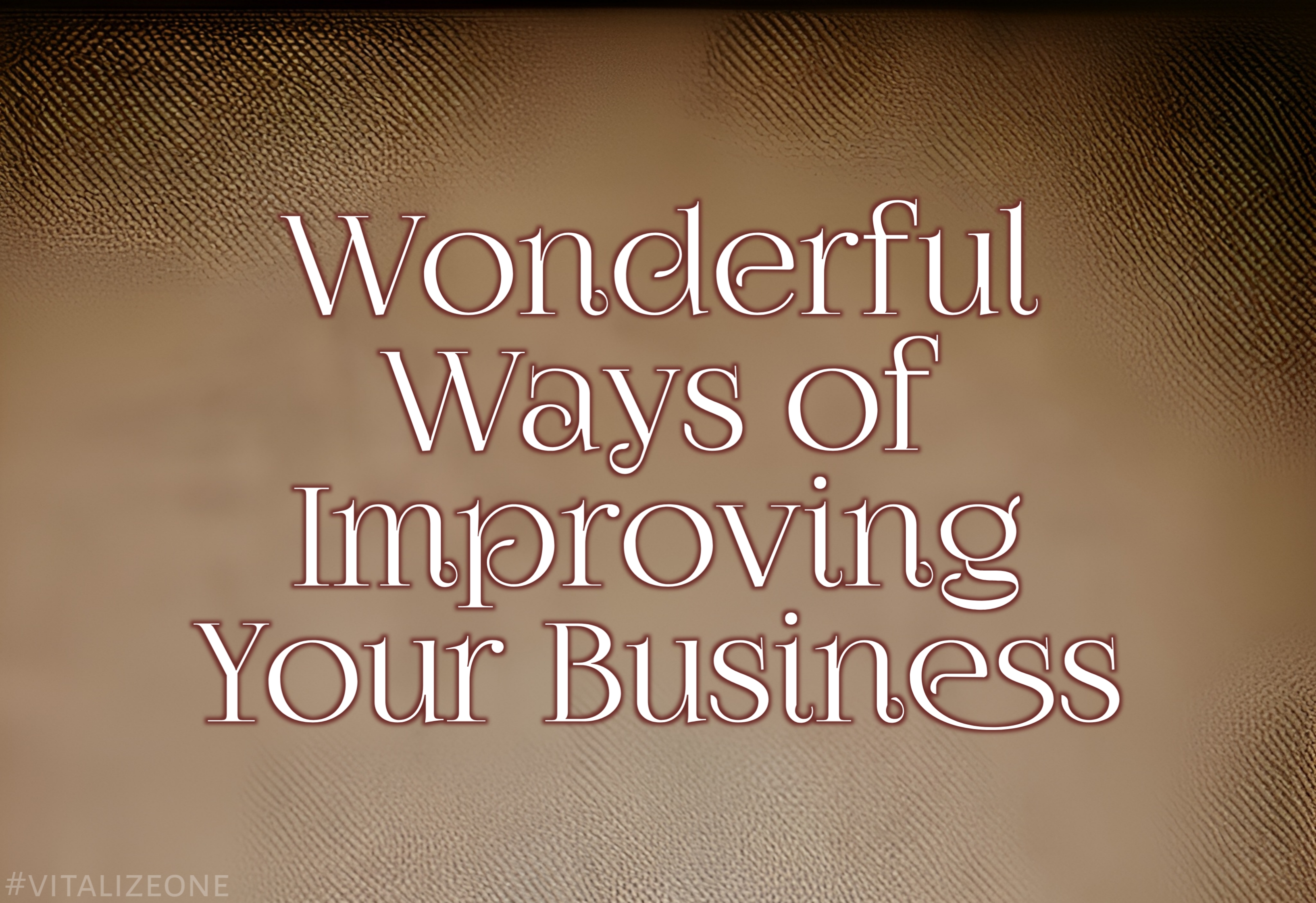 Wonderful Ways of Improving Your Business in 2023, image by v1ct0r, VitalyTennant.com, #vitalizeone